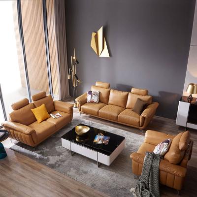 Wholesale Original Tan Brown Set Leather Sofa