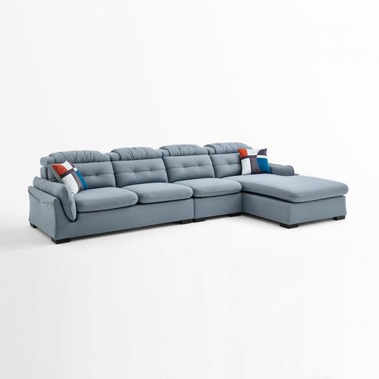 Nordic technology fabric sofa modern minimalist small apartment large living room combination furniture set