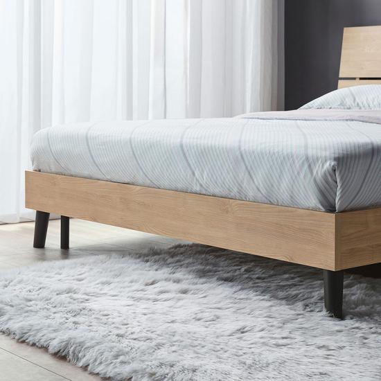 Wood Platform Bed Frame with headboard