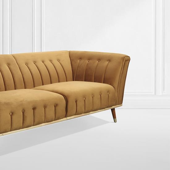 Modern Velvet Fabric Sofa