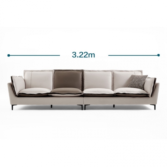Modern Contemporary chic  Leather Sofa