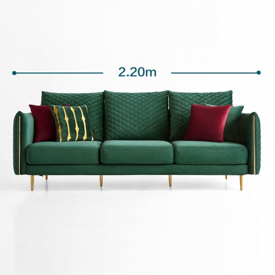 LINSY Classic Living Room L-Shaped Fabric Sofa S052