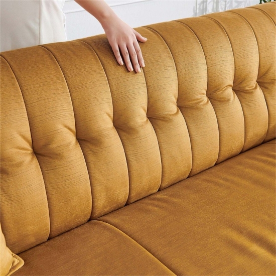 Mid-Century Leather Sofa