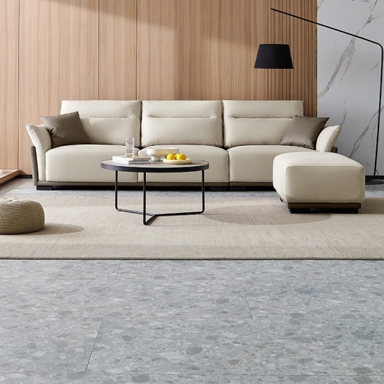 LINSEY sofá seccional moderno con otomana TBS060-A
