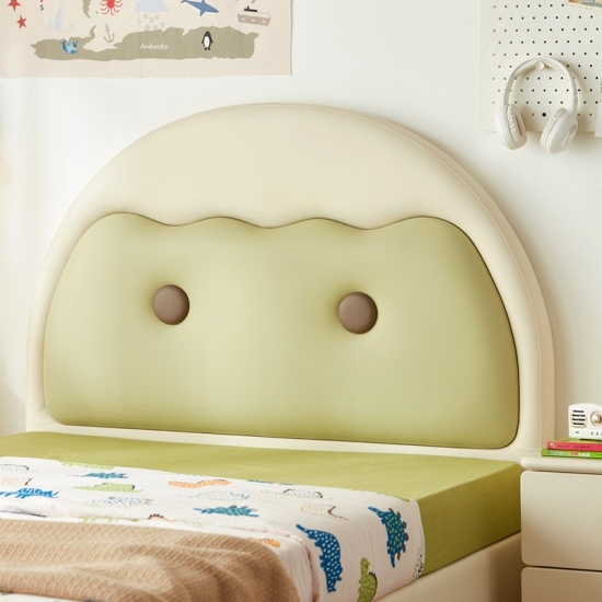 Wooden Leather Children Bed Kids Bed