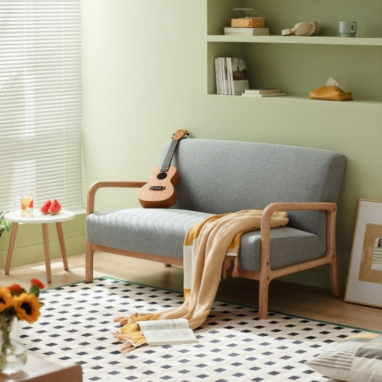 Simple Fabric 2-Seater Sofa