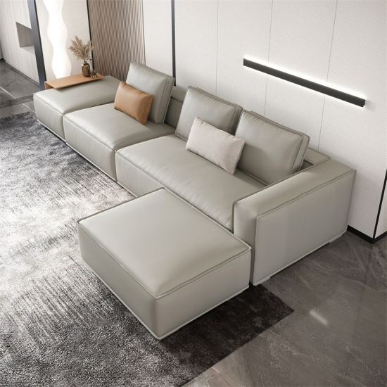 Modern Combination Leather Sofa Set