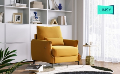 Modern Single Chair with Leather For Living Room