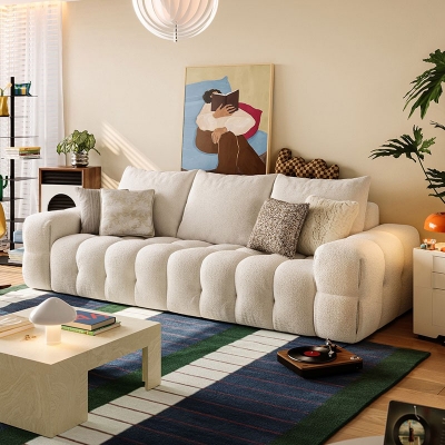 Elegant and Soft Fabric Sofa