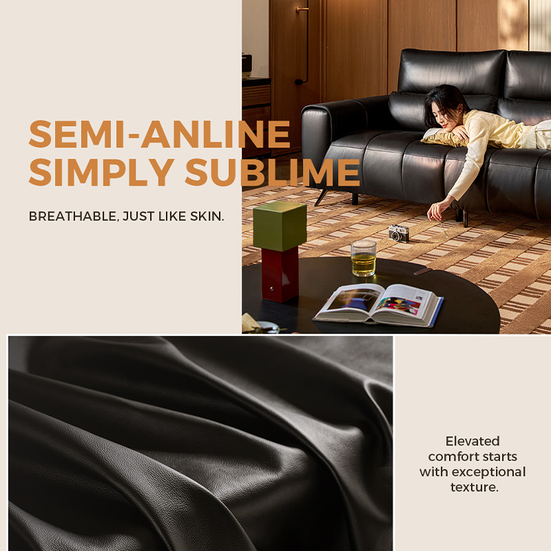 Entendiendo el cuero semianilina: El arte del lujo equilibrado