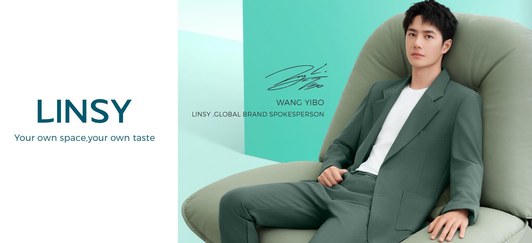 WANG YIBO, portavoz de marca global de LINSY
